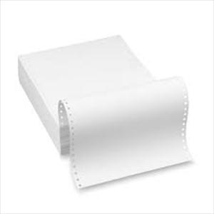 8 1/2 x 11  1-Part White #15 Bond computer forms with 3 Lines per Inch